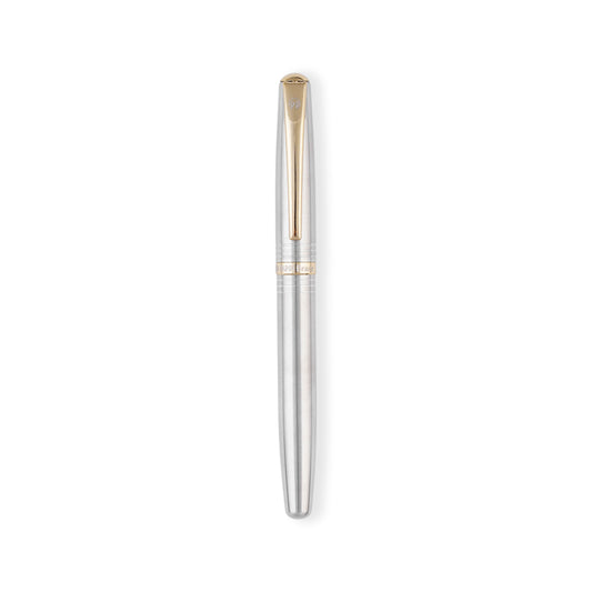 Brace Stainless Steel with Gold Parts Roller Pen