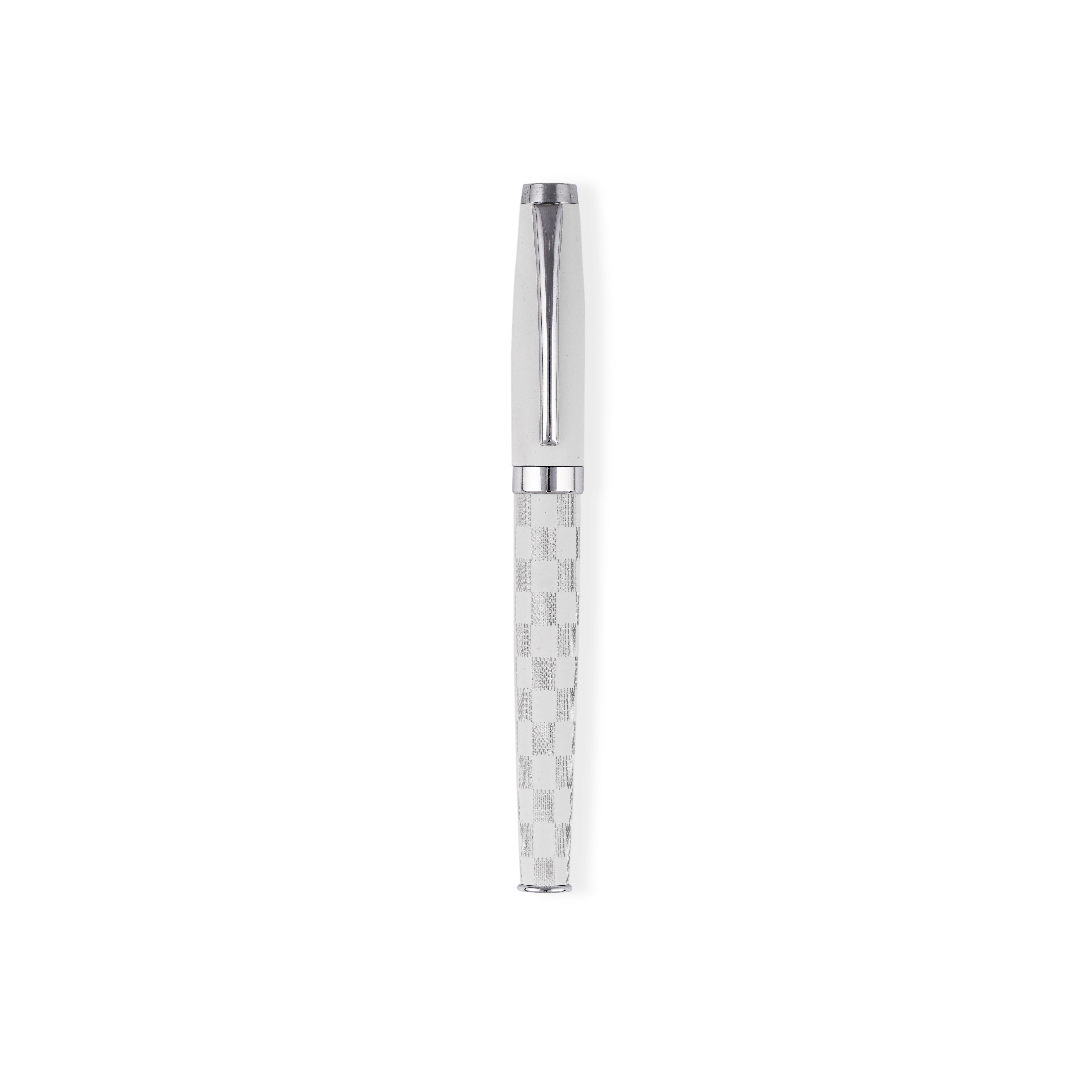 Picasso Parri White Checkers Roller Pen