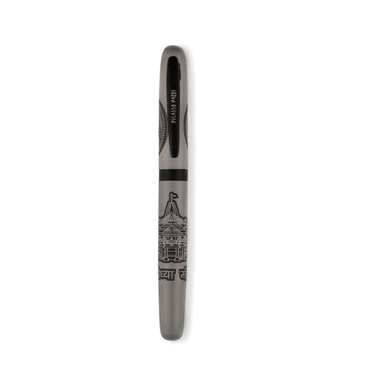 Picasso Parri Sailor Ayodhya Etched Roller Ball Pen. Jai Shree Ram etched On The Cap. Comes With An Extra Refill For Free.
