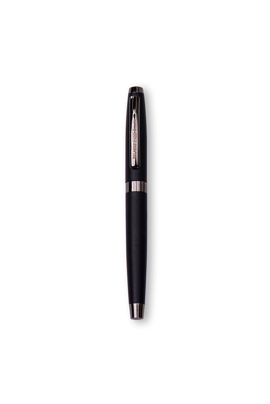 Picasso Parri Orante Matte Black With Gun Metal Parts Roller Pen With An Extra Refill For Free